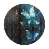 Mint-Night-Schmetterlinge Schneidebrett (Vorderseite)