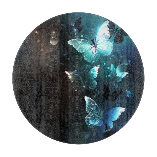 Mint-Night-Schmetterlinge Schneidebrett (Vorderseite)