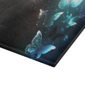 Mint-Night-Schmetterlinge Schneidebrett (Ecke)