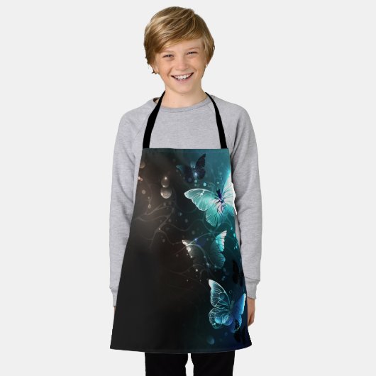 Mint-Night-Schmetterlinge Schürze (Getragen)