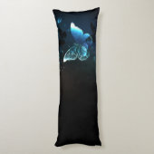 Mint-Night-Schmetterlinge Seitenschläferkissen (Rückseite (Vertikal))