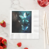 Mint-Night-Schmetterlinge Serviette (Beispiel)