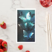 Mint-Night-Schmetterlinge Serviette (Beispiel)