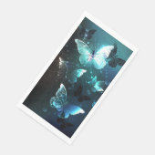 Mint-Night-Schmetterlinge Serviette (Ecke)
