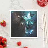 Mint-Night-Schmetterlinge Serviette (Beispiel)