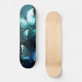 Mint-Night-Schmetterlinge Skateboard (Vorderseite)