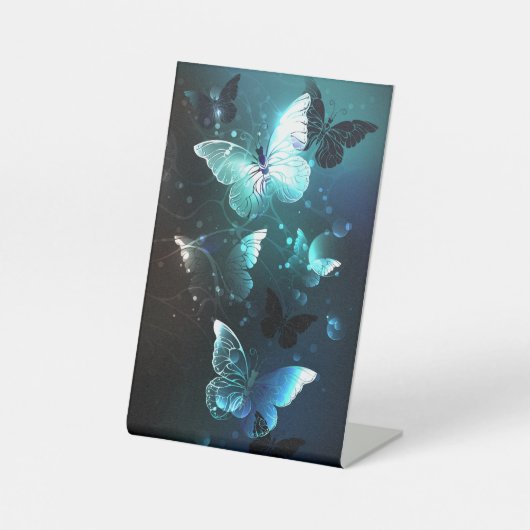 Mint-Night-Schmetterlinge Sockelschild (Vorderseite)