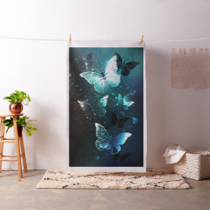 Mint-Night-Schmetterlinge Stoff