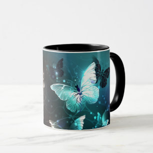 Mint-Night-Schmetterlinge Tasse