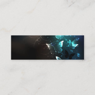 Mint-Night-Schmetterlinge Telefonnummerkarte