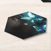 Mint-Night-Schmetterlinge Untersetzer (angewinkelt)