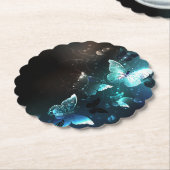 Mint-Night-Schmetterlinge Untersetzer (angewinkelt)