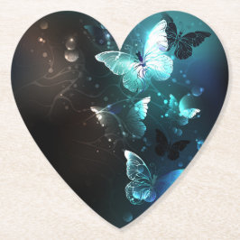 Mint-Night-Schmetterlinge Untersetzer