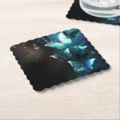 Mint-Night-Schmetterlinge Untersetzer (angewinkelt)