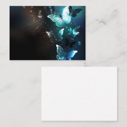 Mint-Night-Schmetterlinge Visitenkarte (Vorne/Hinten)