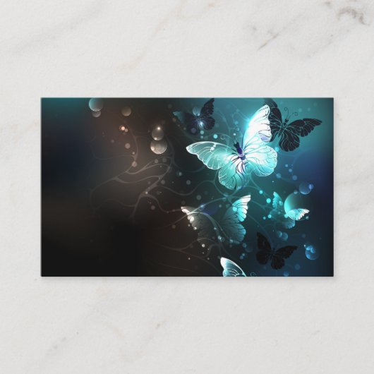 Mint-Night-Schmetterlinge Visitenkarte (Vorderseite)