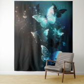 Mint-Night-Schmetterlinge Wandteppich (Beispiel)