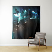 Mint-Night-Schmetterlinge Wandteppich (Beispiel)