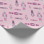 Mint Nutcracker Parade Wrapping Paper Roll Geschenkpapier (Ecke)