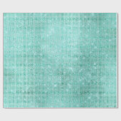 Mint Ocean Beach Aqua Funkelnd Diamond Metallic Geschenkpapier (Flach)