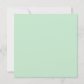 Mint & Orange Love Birds Hochzeit Einladung (Rückseite)