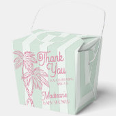 Mint Palm Spring Pastel Beach Baby Dusche Geschenkschachtel (Vorderseite)