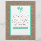 Mint Palm Tree Beach Brautparty Rezept Division (Vorderseite)