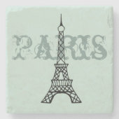 Mint Paris Eiffel Tower Stone Drink Untersetzer Ge (Vorderseite)