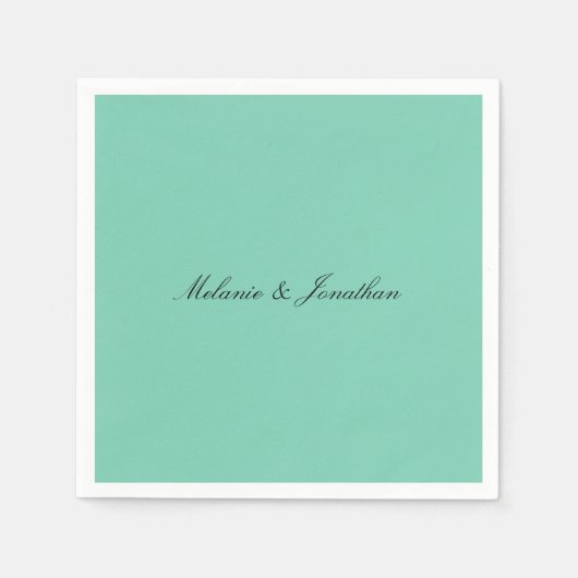 Mint Pastel Serviette (Vorderseite)