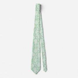 Mint Pastel Weiße Spitzen Grüne Wiese Krawatte