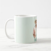 Mint Peach Hello Sunshine Black Man  Kaffeetasse (Links)