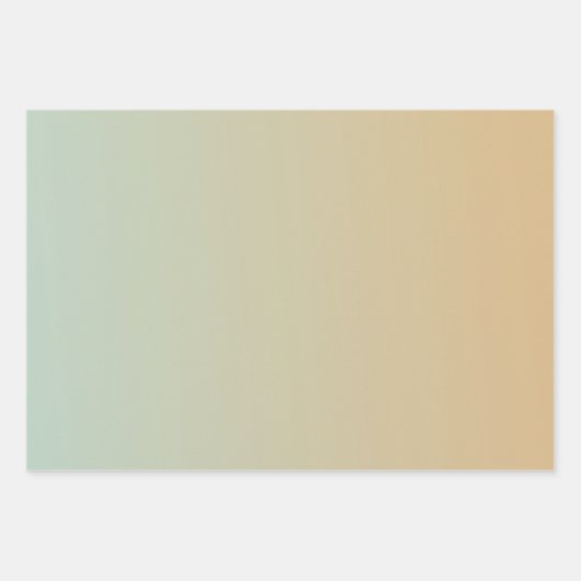 Mint Peach White Daisies Floral Geschenkpapier Set (Vorderseite 3)