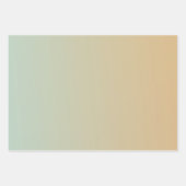 Mint Peach White Daisies Floral Geschenkpapier Set (Vorderseite 2)