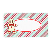 Mint Peppermint Weihnachtskekse Labels (Vorne)