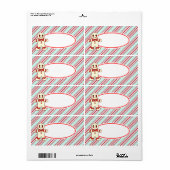 Mint Peppermint Weihnachtskekse Labels (Vorne)