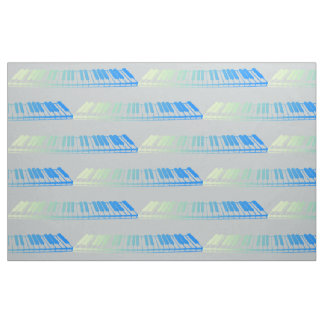 Mint Piano Keys Fabric Stoff