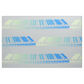 Mint Piano Keys Fabric Stoff (Fat Quarter (45,7 x 55,9 cm))