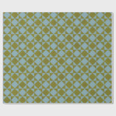 Mint Pine Diamond Tile Geschenkpapier (Flach)