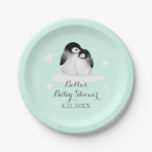 Mint Pinguin Paper Plate Pappteller (Vorderseite)