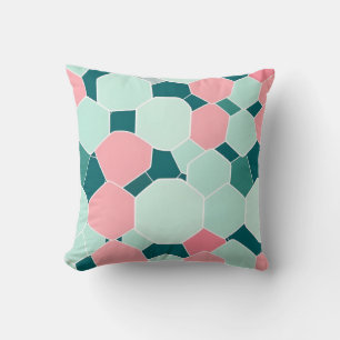 Mint Pink Mosaik Kissen