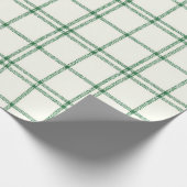 Mint Plaid Geschenkpapier (Ecke)