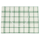 Mint Plaid Große Geschenktüte (Vorderseite)