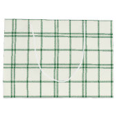 Mint Plaid Große Geschenktüte (Rückseite)
