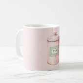 Mint Plaid Pink Tea Kaffeetasse (Vorderseite Links)