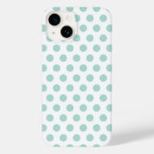 Mint Polka Dot Case-Mate iPhone Hülle (Rückseite)