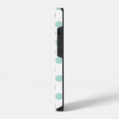 Mint Polka Dot iPhone Hülle (Linke Seite)