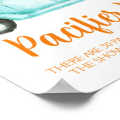 Mint Pumpkin Schnuller Hunt Baby Showspiel Poster (Ecke)