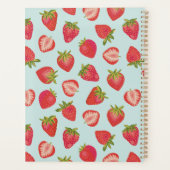 Mint & Red Summer Strawberry Muster 2023 Planer (Rückseite)