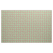 Mint Retro Floral Tile Combed Cotton Fabric Stoff (Yard (91,4 cm))
