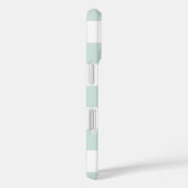 Mint Retro Karo Monogram Case-Mate iPhone Case (Rückseite / Rechts)